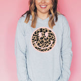 Leopard Pink Smiley // RETRO Long Sleeve